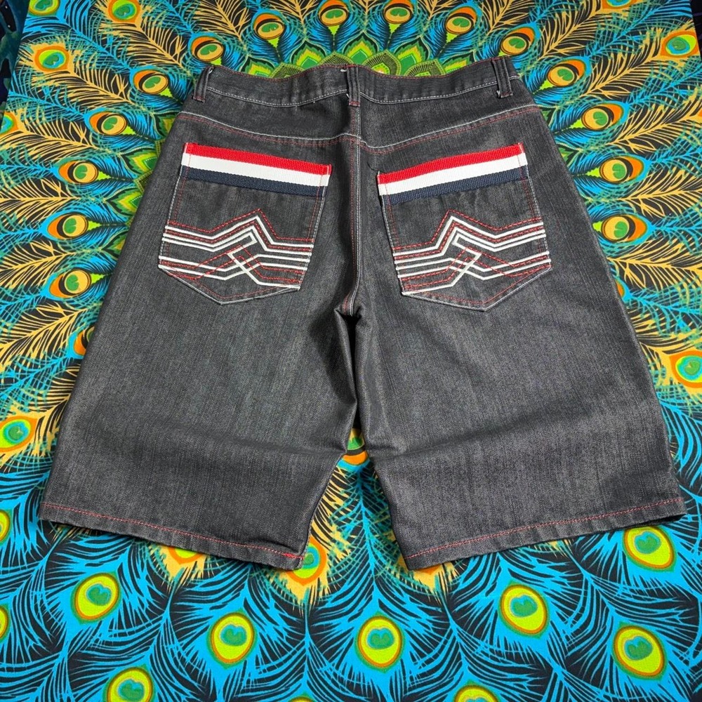 Vintage Y2K Red Ape Jean Shorts